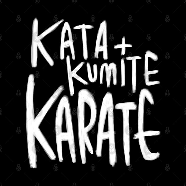 Karate, Kata, Kumite by badlydrawnbabe