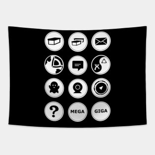 Geocaching Symbols Design Tapestry