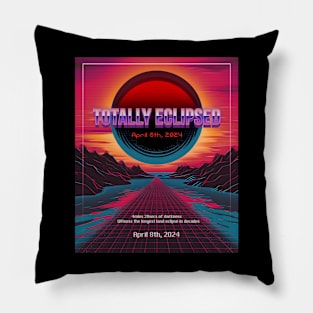 Totally Eclipsed 2024: Limited Edition Solar Eclipse T-Shirt Pillow