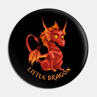 Little Red Dragon Pin