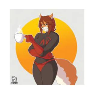 AK Girl Coffee Break (Art by Dedoarts) T-Shirt