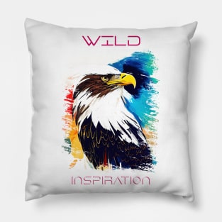 Eagle Wild Nature Animal Colors Art Painting Pillow