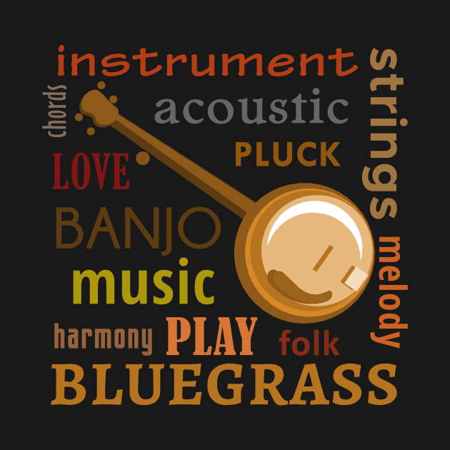 Banjo Words by evisionarts