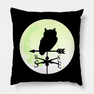 Owl Moon Weathervane Pillow