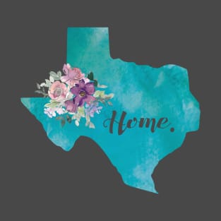 Texas State and Flowers T-Shirt