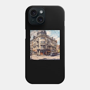 Belgrade city drawing Phone Case