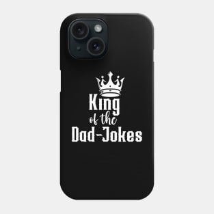 King of the Dad Jokes (for Dark Shirts) Phone Case