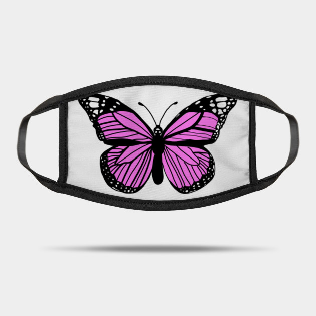 Pink Butterfly Design Butterfly Mask Teepublic