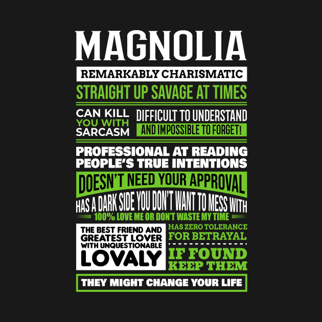 Magnolia by Guitar Hero-Typography 