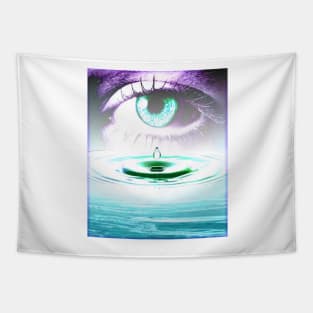 oeil pleure Tapestry