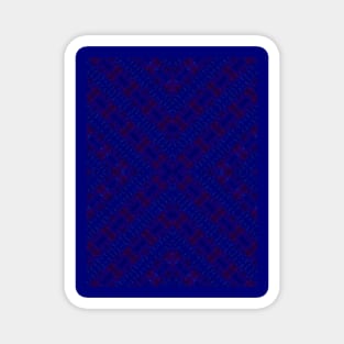 Dark Blue Pattern Magnet