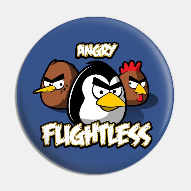 Angry flightless Pin by raxarts