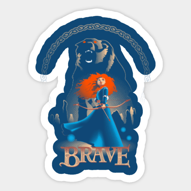 Princess Merida Bear Brave Brave Sticker Teepublic