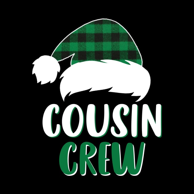 Cousin Crew Green Plaid Santa Hat Family Matching Christmas Pajama by Sincu