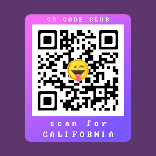 Scan for California, Qr Code Funny Memes -14 T-Shirt