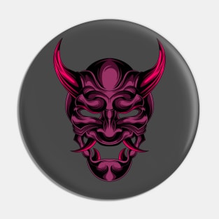 PURPLE DEMON MASK Pin