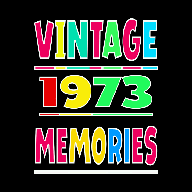 Vintage 1973 memories by Prime Quality Designs