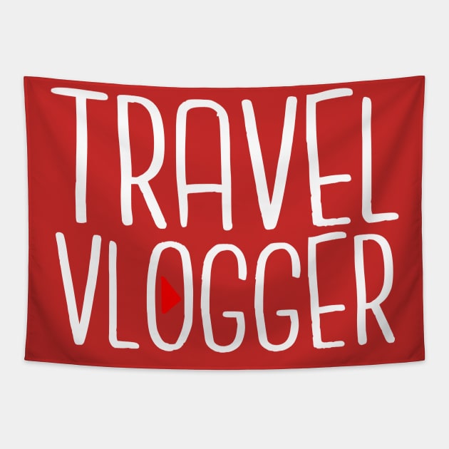 Vlogging Shirt - Travel Vlogger Tapestry by FanaticTee