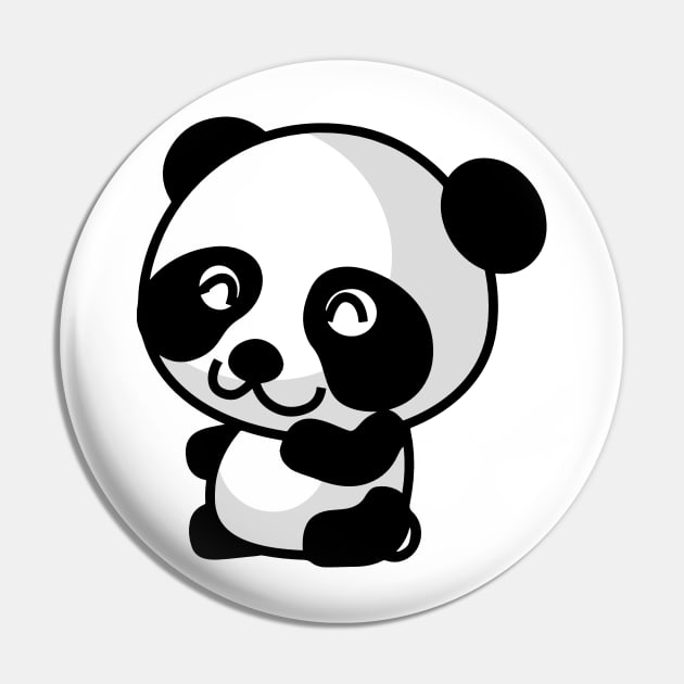 Cartoon Anime Panda Bear Manga Emoticon Pin by AnotherOne