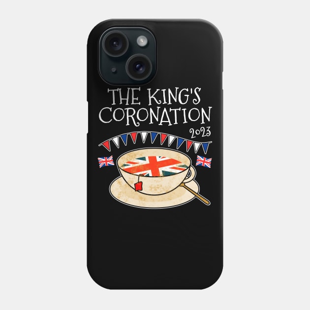 The Kings Coronation 2023 Tea UK Flag Phone Case by doodlerob