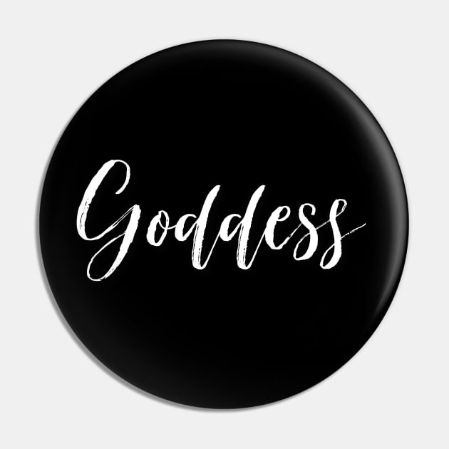 Goddess white Pin by Inner Aphrodite