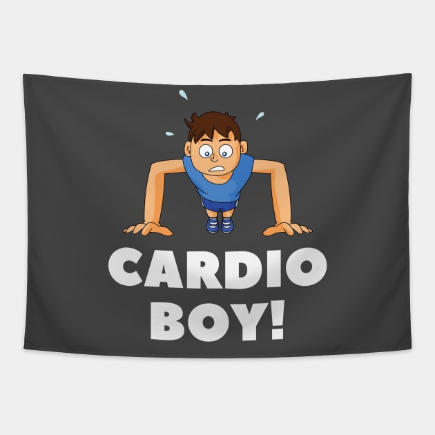 Cardio boy Tapestry by Olivka Maestro