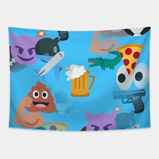 boy blue emoji Tapestry