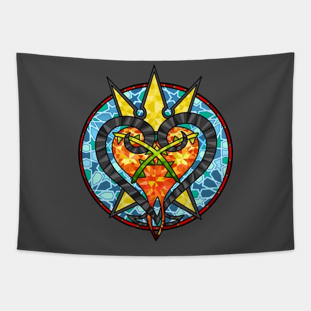 Hearts of Glass Tapestry by paintchips