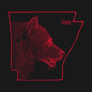 Red Wolf State T-Shirt