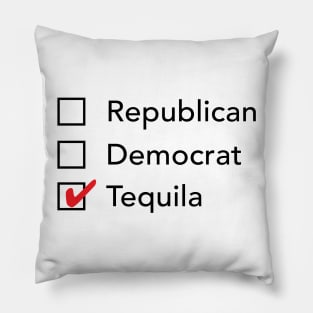 Republican Democrat Tequila Pillow