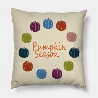 COZY PUMPKIN SEASON PATCH PATTERN AUTUMN FALL SEASON Pillow