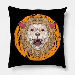 Aggressive Lion Pillow