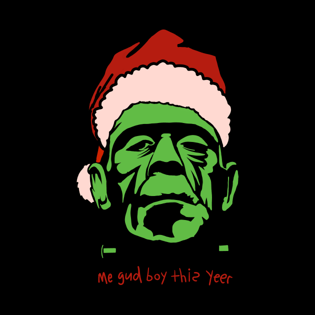 Frankenstein Santa- Not on the Naughty List by IceTees