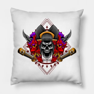 Geisha Skull 2.3 Pillow