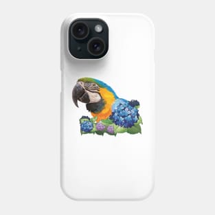 Blue and yellow macaw Phone Case