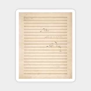 Debussy | Claude Debussy original handwritten score | 1 of 2 T-Shirt Magnet