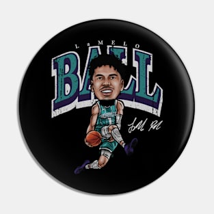 LaMelo Ball Charlotte Cartoon Pin