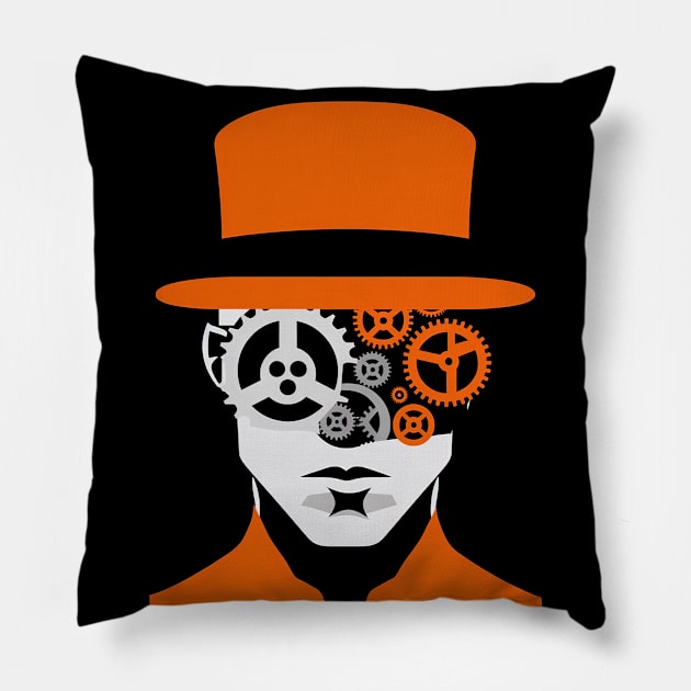 Steampunk Droog Pillow by TooplesArt