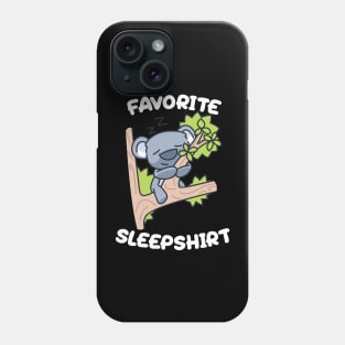 Cute Little Koala Sleeping Koality Nap Favorite Sleep time Pajama Phone Case