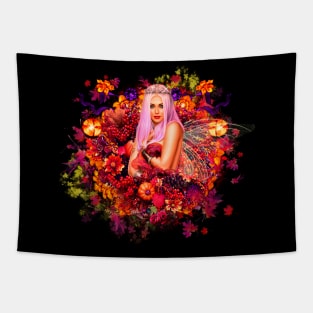 Beautiful Autumn Fairy Tapestry