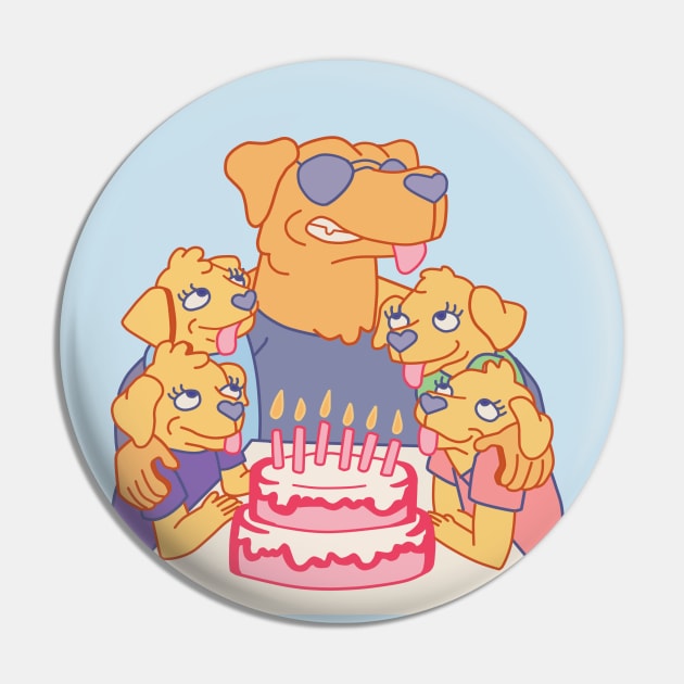 Mr. Peanutbutter - Birthday Dad Pin by reinmuthis