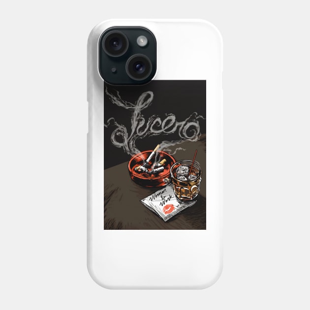 Lucero Band Smoke Woman & Work Phone Case by tinastore