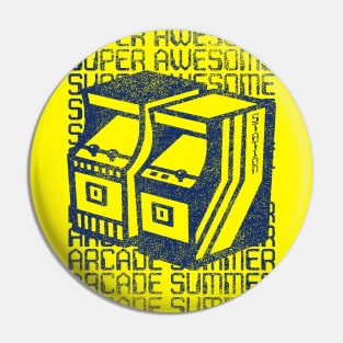 SUPER AWESOME ARCADE SUMMER Pin