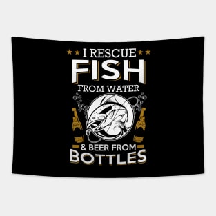 Rescue Fish & Beer Tapestry