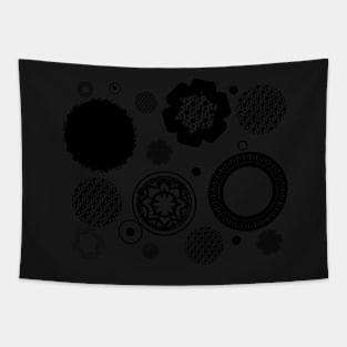 circle circle pattern Tapestry