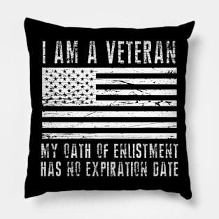 I Am A Veteran US Military Veterans Day Gifts For Dad Men Pillow