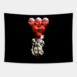 Pennywise Balloons Tapestries Teepublic - pennywises balloon roblox