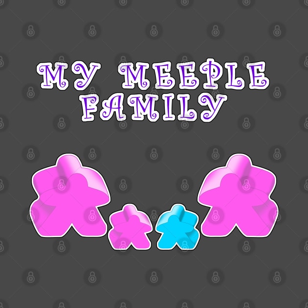 Meeple family 2 woman 1 boy 1 girl by MononcGeek