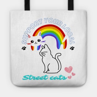 Support Your Local Street Cats - Animal Lover Tote