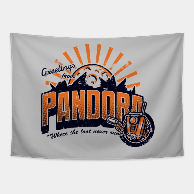 Greetings from Pandora! Tapestry by BWartwork